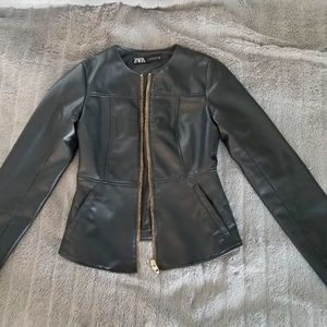 Zara leather jacket